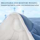 YOUR MOON Twin Size Mattress Pad 300GSM, Soft Breathable Mattress Topper, Noiseless Quilted Bed Pad Cover with Fitted Deep Pocket to 8-16 Inches, Blue