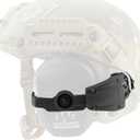 HEARFALCOM for MTEK Flux MLOK Rail Helmet Adapter Compatible With Walker's Razor Earmuffs (Digital) (black)
