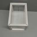 yarlung Clear Acrylic Wedding Card Box, White Wooden Card Box for Party Reception, Thick Money Box Gift Card Holder for Election Ballot, Baby Shower Birthday Graduation