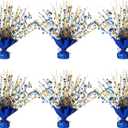 6 Pack Star Table Centerpieces for Party, Birthday Table Decorations for Kids Adults, Party Centerpieces for Tables for Wedding Baby Shower Graduation Holiday Event (Blue Glod)