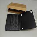 GreenLaw Keyboard Case for iPad mini 7 A17 Pro(2024) & Mini 6 (2021) 8.3", 360 Rotate Case for iPad mini 7th/6th Generation, Touchpad Keyboard with 7 Color Backlit, Type-C Rechargeable, Black