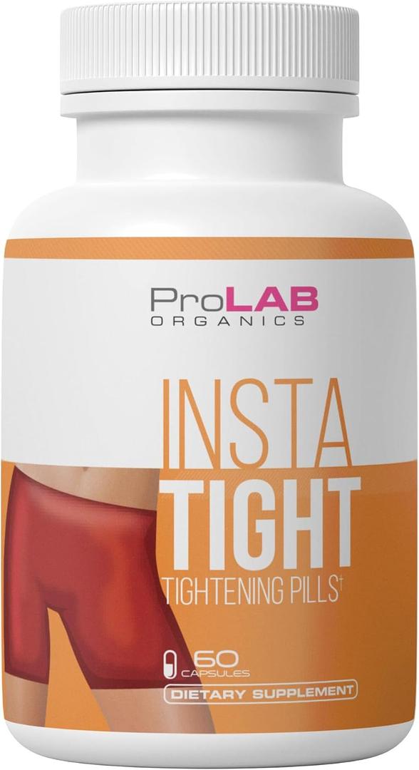 ProLab Organics InstaTight Vaginal Tightening Pills Natural Rejuvenation Supplement for Women. Supports Intimate Tone, Firmness & pH Balance, BBD 06/2028