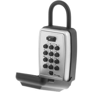 Master Lock Black Outdoor Key Lock Box with Push Buttons to Hide a Key, Easily Set, Share, and Change Combination for Tenants, Guests, Clients, Move Between Listings, 5422E