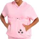 Cat Pouch Shirt Short Sleeve Kitten Puppy Holder Thin Hoodies Pet Carrier Sweatshirt for Women S