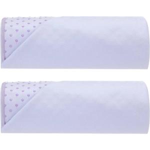 Peryiter 2pack 72 x 24'' Hot Yoga Towel Pack with Grip Dot, Sticky Fiber Mat Towels Non Slip for Hot Yoga, Absorbent Microfiber Sweat Anti-slip Cover for Pilates Exercise Fitness Workout(Light Purple)