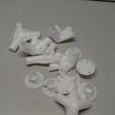 Lobergel 20pcs White Canopy Fitting Spare Parts Fits only Poles Inner Diameter 25mm/19mm, Patio Gazebo Awning Tent Feet Corner Center Connector for 10'x30' Outdoor Party Tent