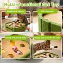 15 Pcs Cat Scratch Puzzle Box, Cat Nail File Enrichment Toy Intelligence Treat Puzzle Feeder Box for Indoor Kitten