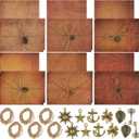 Vintage Stationary Paper and Envelopes Set, Writing Stationery Paper Letter and Envelopes Includes Sheets Antique Letter Papers, Kraft Envelopes, Retro Accessories, Rope (60 Pieces)