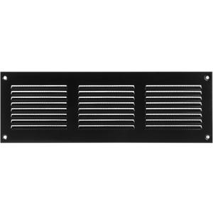 Black Air Register Cover Grille. Wall Register, Ceiling and Exterior Vent Cover. Baseboard Heater Covers. Available in Diff. Sizes Colors. 300 100mm, 12x4 inch