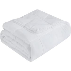 Topcee Weighted Blanket (25lbs 88"x104" Cal King Size) Soft Cooling Heavy Blanket Sleeping, Apply to 240-260 lbs Body, Thick Breathable Blanket with Glass Bead, Easy Care (03-white)