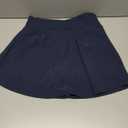 Girls Tennis Skirt with Pockets Shorts Crossover High Waisted Athletic Skorts Workout Golf Running Skirts, Size S, Blue