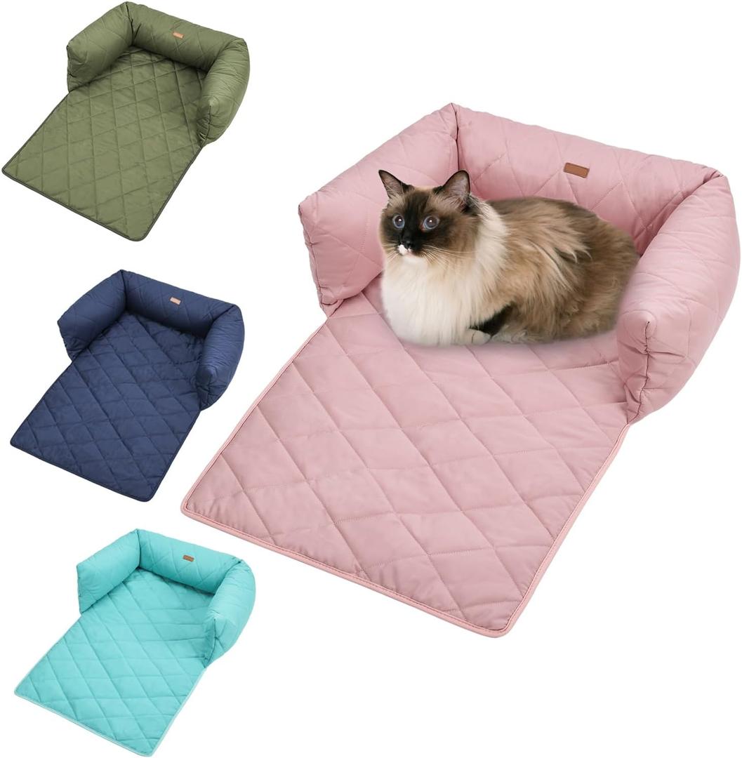 Pet Sofa Bed for Dogs and Cats, Non-Slip Mat, Comfortable Pet Cushion for Small & Medium Dogs, Furniture Protector for Sofa, Cat/Dog Couch Cover Mat (Blue)