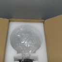 Semi Flush Mount Ceiling Light Fixtures, Vintage Globe Glass Ceiling Light Fixture, Antique Small Black Hallway Light Fixtures for Bedroom, Closet, Entryway, Bathroom, Kitchen