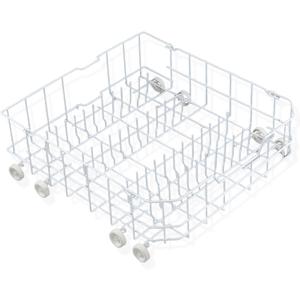 Allstare WD28X10384 Dishwasher Lower Rack Replacement Parts for GE Dishwasher Parts Lower Dishrack Assembly with Wheels GHDA485N10CS GLD4406R00BB GE Dishwasher Bottom Rack 22.2"D x 21.3"W x 7.3"H