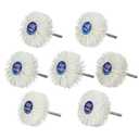 SALI 7 Pack Mixed Grit Abrasive Nylon Wheel Brush Grinding Head with 1/4" Shank Perfect for Removal of Rust,Corrosion,Paint,Woodwork PolishWhite