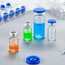 10ml Sterile Vials with Self Healing Injection Port and Sealing Cap, Glass Sterile Vials for Injections 20 PackEmpty Vial, No Liquid