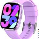 Smart Watch for Kids, Kids Fitness Tracker Watch for Boys Girls Ages 5-15, Activity Tracker, Heart Rate Sleep Monitor, IP67 Waterproof, Pedometer, Sport Modes, Puzzle Game (Purple)