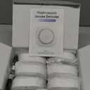 Smoke Alarm Fire Detector,Battery Operated Photoelectric Smoke Detector with Test Button and Low Battery Warning, Fire Alarms Smoke Detectors for Home, 6 Pack