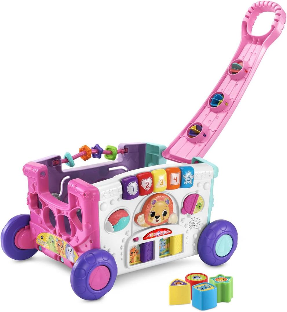 VTech Sort and Discover Activity Wagon for Toddlers, Pink