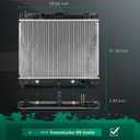SCITOO Engine Coolant Radiator Assembly for Scion xD 08-14 & for Toyota Yaris 06-19 1.8L 1.5L, Replace 2890; 1640021371; TO3010306;