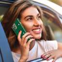 Tzomsze Compatible with iPhone 16 Plus Case,Camera Protection Cute Heart Pattern & Electroplate Reinforced Corners Shockproof Edge Bumper Case for Women Girls-Dark Green