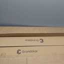 Grandekor No Drill Blackout Roller Shades | Textured-White 29.5Wx72H