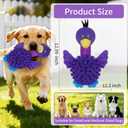 Interactive Snuffle Dog Toys, Squeaky Dog Toys for Puppy,Crinkle Dog Toy with Hiding Snack,Slow Feeder Treat Toy and Feeding Mats for Training,Dog Lick Mat Enhancement(Purple)
