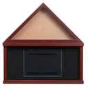 Military Shadow Box Frame - Flybold Flag Case for Burial Flag - Mahogany Veteran Display Case for 3x5 ft Folded Flags with Certificate Holder - Premium Tribute Frame with Glass Front (Small)
