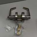 Vacant Occupied Bathroom Handle Door Lock for Restroom,Privacy Keyless Lever Lock with in-Use Vacancy Indicator,Open/Close Sign,Commerical Grade,for Public Washroom(80mm,Brushed Nickel)