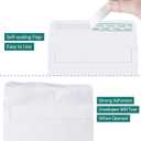 Eupako 5x7 Envelopes Self Seal 250 Pack, White A7 Envelopes, Kraft Paper Envelope for 5x7 Cards, Photos, Invitations, Wedding, Graduation, Baby Shower, 5.25 x 7.25 Inches