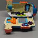 Dwi Dowellin Airplane Car Toy,Steering Wheel Toys for 3 4 5 6 Year Old Boys&Girls with Sound and Light,Toddler Educational Plane Driving Toy Gift for Kids Aged 3+, Blue