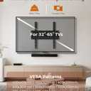 50 55 65 inch TV Wall Mount for 32-65 inch TVs, Full Motion Wall Mount TV Bracket with Articulating Dual Arms, Swivel Tilt Extension, Max VESA 400x400mm, Fits 12" 16" Wood Studs up to 77 lbs