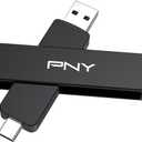 PNY 256GB Duo Link V3 USB 3.2 Gen 2 Type-C & Type-A OTG Flash Drive Extreme Speeds Read/Write 1000/800MB/s External Mobile Storage Compatible with Smartphone/Tablet/Laptops/Desktops