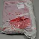 XAMSHOR Red Christmas Tree Skirt 48 Inches Snow Sequin Embroidery with White Trim Border Decor for Xmas Holiday Party Ornaments