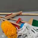 Melissa & Doug Dust Sweep Mop, 6-Pc. Toddler Cleaning Set with Kids Broom & Accessories, Preschool Learning Activities & Kids Toys for Girls & Boys 3+, 30.0 x 9.75 x 4.25
