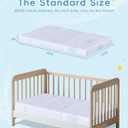 Trifold Pack and Play Mattress 38"x26", Double-Layer Pack N Play Mattresses for Baby Toddler with Waterproof Washable Breathable Cover, Portable Mini Crib Mattress for Playpen