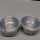 Metal Bowl Plastic Lid 2 Pcs
