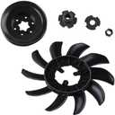 XTPTFABS 602094 Fan & Pulley Kit Compatible with Hus-tler Ra-ptor and Ra-ptor Sd,for 929240 929232 930388 930388US 930396,Replace 72134(Fits Left and Right Side Transmission System) (Fan+Pulley Kit) Only 2 details