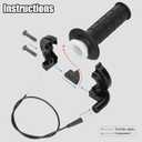 YOXUFA VM22 Carburetor 212cc Exhaust Muffler Stage 2 Kit Replacement for 224cc 196cc Coleman CT200U BT200X Baja MB200 KT196 Mini Bike Go Kart 6.5HP GX160 Engine Parts Mini Bike Throttle Assembly