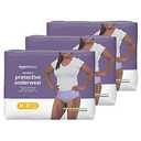 Amazon Basics Maximum Absorbency Incontinence Underwear for Women, Disposable Postpartum, Bladder Leak Protection, Odor Control, Soft, Medium, Lavender, 57 Count (3 Packs of 19)