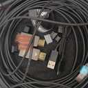 8K Detachable Full Fiber Optic Armored HDMI 2.1 Cable 65FT, Ultra High Speed 48Gbps, Support 8K@60Hz 4K@120Hz, Dynamic HDR, eARC, Compatible with PS5/Xbox/Blu-ray/TV/Monitor/Projector