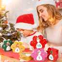 24 Pcs DIY Christmas Advent Calendar Boxes, 24 Days Advent Countdown Gift Boxes, 3D Dog Paw Christmas Cardboard Number Boxes for Kids Family Xmas Winter Holiday Decoration Supplies