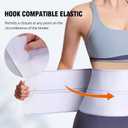 Cozyhealth Elastic Universal Post Surgery Abdominal Binder Lower Waist Support Belt, Wide Belly Girdle Postpartum Stomach Surgical Compression Belly Band for Men and Women (2 Panel - 6", Large)
