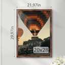 20x28 Picture Frame, Classic Brown 20 x 28 Poster Frame for Horizontal or Vertical Wall Mounting, 1 Pack