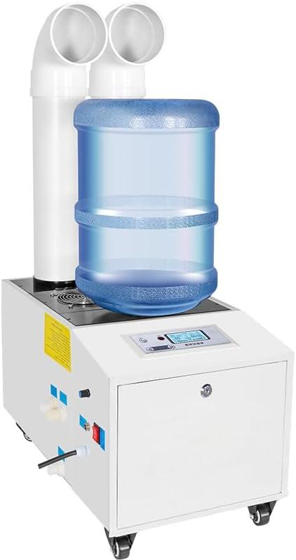Ultrasonic Industrial Agricultural Humidifer 21L/H (5.55Gal/H) Stainless Steel Smart Commercial Humidifier Large Volume Automatic Mist Cooling Sprayer Airflow for Warehouse Greenhouse Garden
