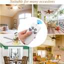Ceiling Fan Remote Control Replacement, FAN-53T Remote for Harbor Breeze Hampton Bay Allen+Roth Kichler Litex, 3 Speed, Light Dimmer, 303.9MHz, Easy to Set with Mount Holder (Remote Only)