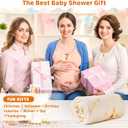 Burrito Baby Blanket, Tortilla Swaddle Blanket, Taco Blanket for Newborn Toddler, 285 GSM Soft Flannel Wearable Wrap Funny Gifts for Baby Shower & First Christmas Boy Girl 0-3 6 9 Months