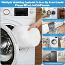 Eiito Hat Washer Cage Hats Cleaner, 4Pcs (2 Cages + 2 Bags) Hat Washer for baseball caps for Washing Machine or Dishwasher, Ball Cap Washers Frame for Flat & Curved Hats, White