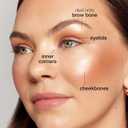 tarte glow wardrobe highlighting eye & cheek palette Highlighter, Blush, Bronze & Eyeshadow All-in-One Face & Eye Viral Makeup for Everday Radiant Blendable Glow, Vegan & Cruelty Free, full size