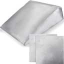 Wesiti 2 Piece Satin Bed Wedge Pillow Case Cover with Zipper Soft and Breathable 24 x 24 x 12 Inch Wedges Pillow Case for Home Sleeping Supplies, Grey